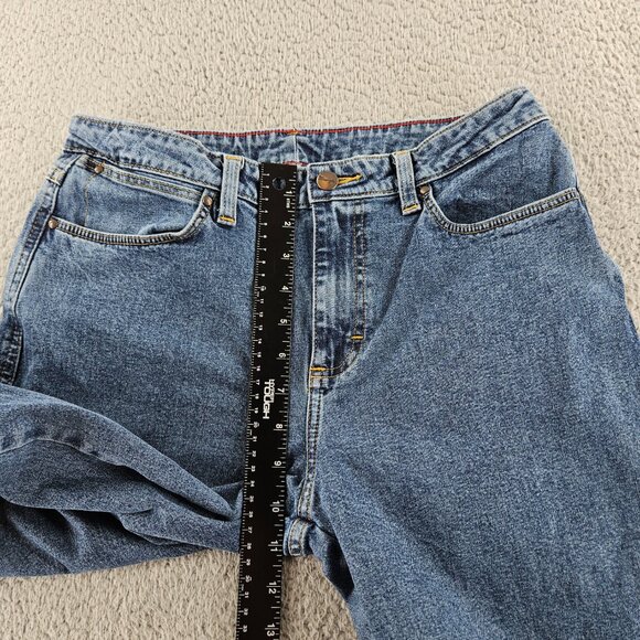 Wrangler Jeans Womens 30x28 Blue Denim Straight Leg High Rise Western Cowboy USA - Picture 6 of 14